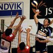 Mecz w Jastrzębiu. Atakuje Rafał Buszek (Politechnika), blokuje Paweł Abramow (pierwszy z lewej)