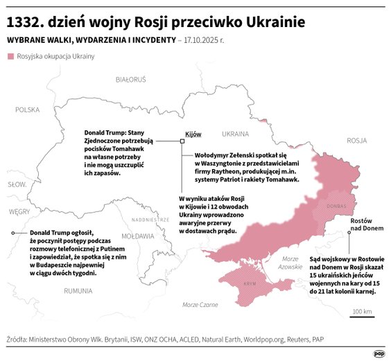 Tak wyglądała sytuacja na froncie w 1332. dniu wojny