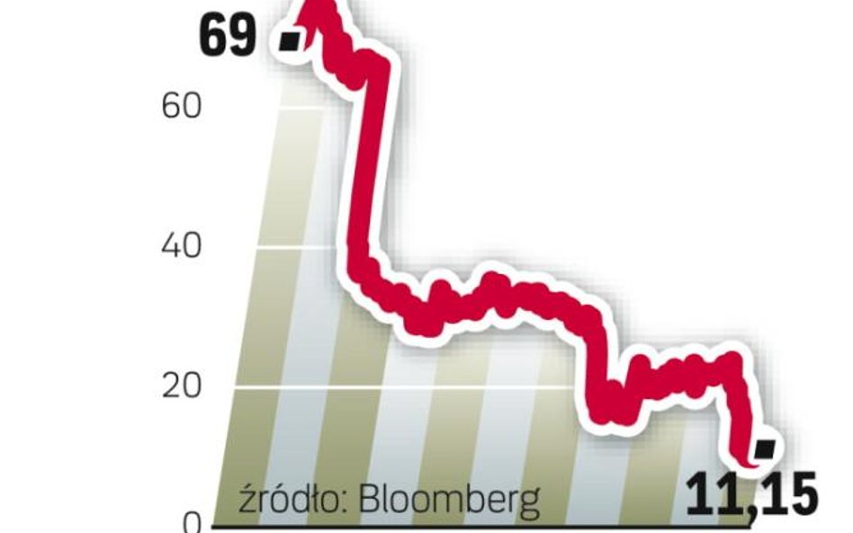 Akcje CEDC w 2011 r. straciły już 85 proc.