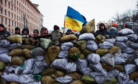 Barykada na ulicy Hruszewskiego, 28 stycznia 2014: dla jednych pomnik, dla drugich prowokacja, dla j