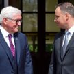 Powitanie niemieckiego gościa przed Pałacem Prezydenckim