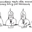 Komentarz rysunkowy. Uroczyste posiedzenie rządu
