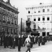 Polscy zakładnicy na Starym Rynku w Bydgoszczy w czasie publicznych egzekucji (od 9 września 1939 r.