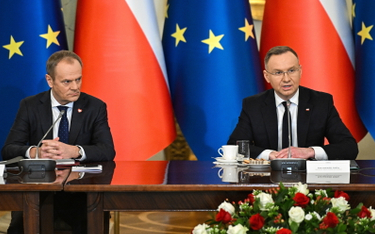 Premier Donald Tusk i prezydent Andrzej Duda