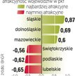 Żadne z województw w ciągu roku znacząco nie spadło ani nie poprawiło pozycji w rankingu atrakcyjnoś