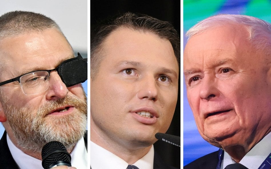 Grzegorz Braun, Sławomir Mentzen, Jarosław Kaczyński