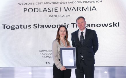 Kancelaria Togatus Sławomir Trojanowski - największa kancelaria w regionie Podlasie i Warmia