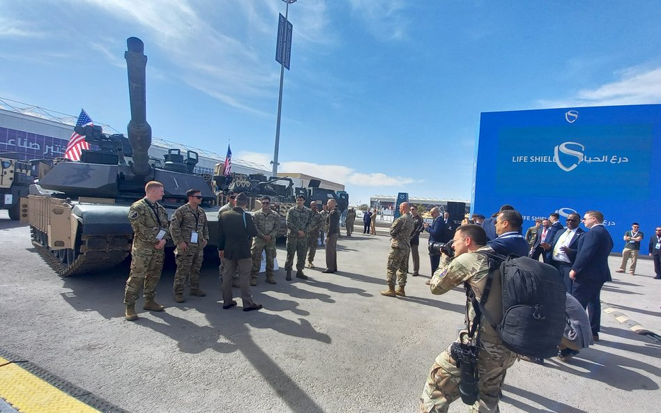 Żołnierze amerykańscy na World Defense Show pod Rijadem, początek lutego 2026