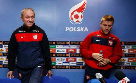 Selekcjoner reprezentacji Franciszek Smuda i jej kapitan Jakub Błaszczykowski
