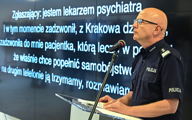 Komendant główny policji gen. insp. Jarosław Szymczyk ujawnił nagrania ws. kobiety, która trafiła na