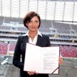 Joanna Mucha na Stadionie Narodowym