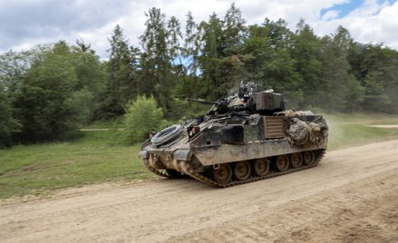 Amerykański bradley na manewrach w Niemczech latem ubiegłego roku