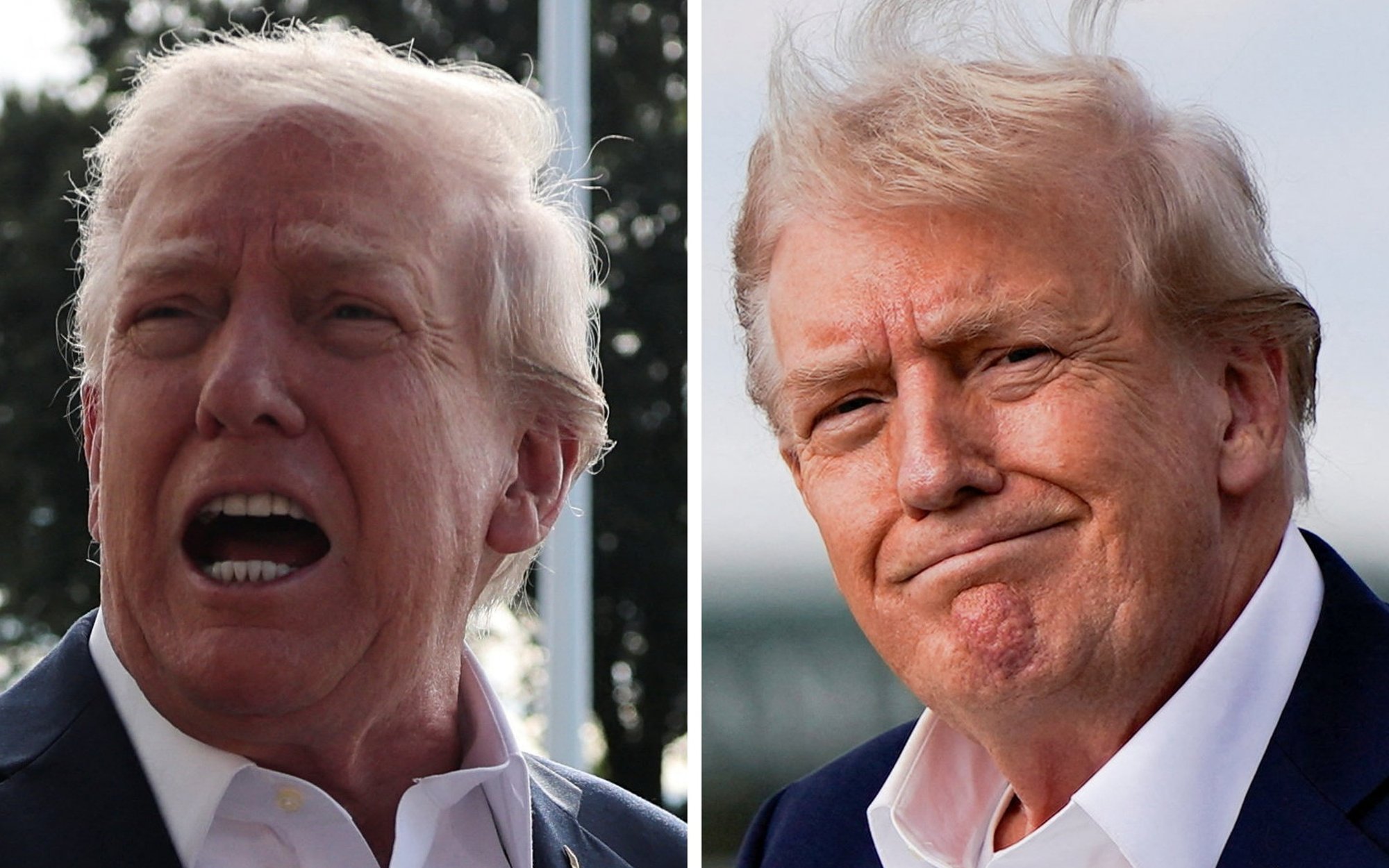 Dwie wersje Donalda Trumpa