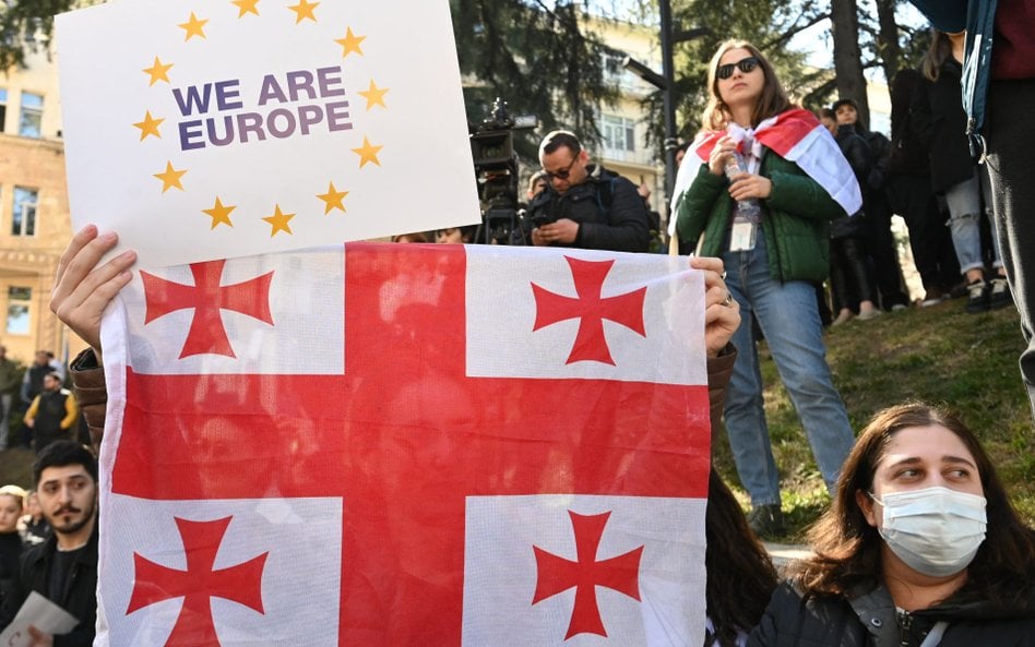 Protest w Tbilisi