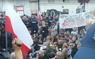 Blokada demonstracji MW i ONR w Warszawie