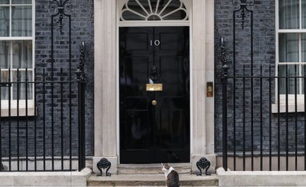 Downing Street 10, drzwi wejściowe do rezydencji szefa brytyjskiego rządu