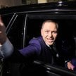 Prezydent elekt Karol Nawrocki po spotkaniu z prezydentem RP Andrzejem Dudą w Pałacu Prezydenckim w 