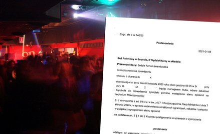 Sąd: bez kary za dyskotekę podczas epidemii COVID-19
