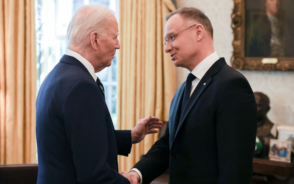 Joe Biden i Andrzej Duda