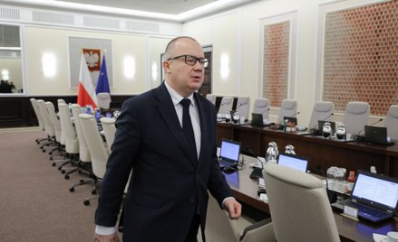 Minister sprawiedliwości Adam Bodnar podczas posiedzenia rządu