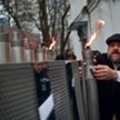Pierwsza świeczka zapłonęła przed synagogą przy ul. Twardej