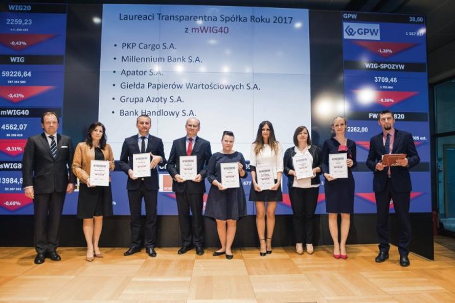 Wyróżnione spółki z mWIG40.