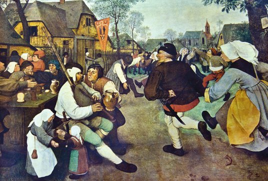 „Taniec wieśniaków” – obraz Pietera Bruegla Starszego namalowany ok. 1568 r.