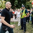 Gdzie narodowcy, tam Jacek Międlar. Na zdjęciu były kapłan podczas rozwiązanego przez władze Wrocław