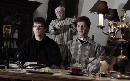 Witold Sobociński z wnukami operatorami Piotrem Sobocińskim i Michałem Sobocińskim