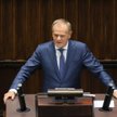 Premier Donald Tusk przemawia na sali obrad Sejmu