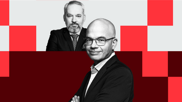 Michał Szułdrzyński, redaktor naczelny i Jędrzej Bielecki, dziennikarz działu zagranicznego „Rzeczpo