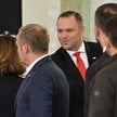 Posiedzenie Rady Bezpieczeństwa Narodowego w Pałacu Prezydenckim. Na zdjęciu marszałek Sejmu Szymon 