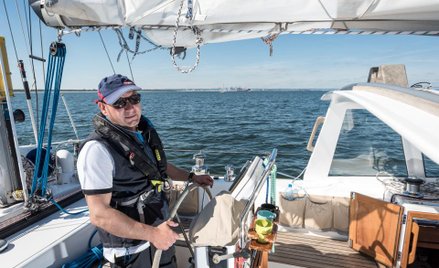 Krzysztof Sobolewski, prezes Gwiazdy Morza, żeglarz, wielbiciel Bałtyku, który uważa, że najlepsze c