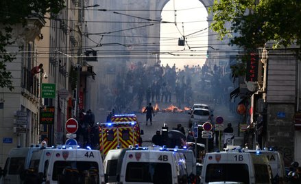 Protesty  w Marsylii