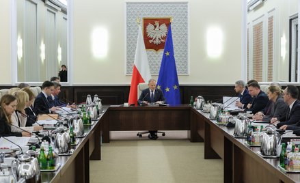 Premier Donald Tusk na posiedzeniu rządu