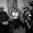 Sławomir Mrożek po odebraniu nagrody Polskiego Pen Clubu, październik 2011 r.