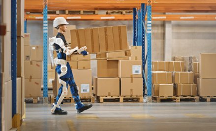 Nowoczesne egzoszkielety są elastyczne i lekkie. Ułatwiają pracę już w wielu branżach