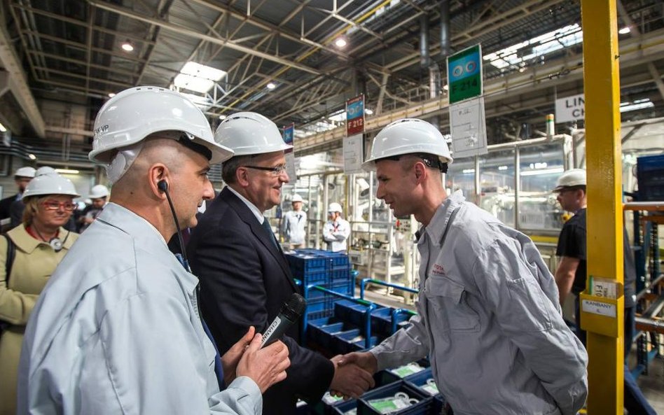 Bronisław Komorowski podczas wizyty w Wałbrzychu