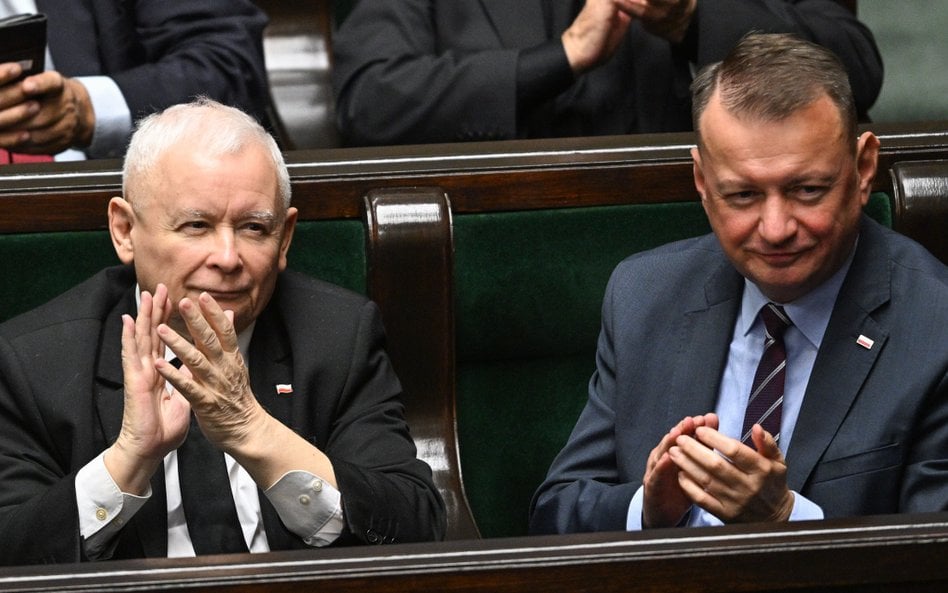 Jarosław Kaczyński i Mariusz Błaszczak