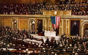 Inicjatywa prezydenta Woodrowa Wilsona, który 2 kwietnia 1917 roku zwrócił się do Kongresu z wnioski