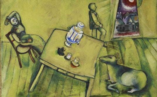 Marc Chagall, „La Chambre Jaune”, olej na płótnie, 1911 r.