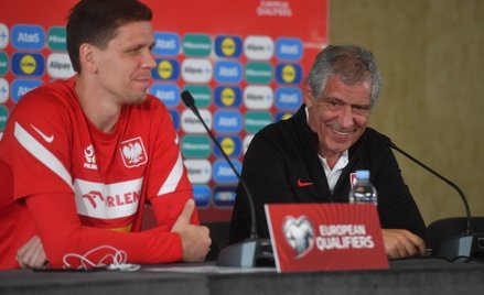Wojciech Szczęsny i Fernando Santos