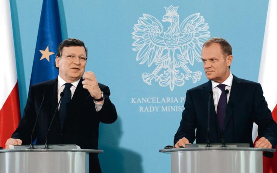 Premier Donald Tusk i przewodniczący Komisji Europejskiej Jose Barroso rozmawiali o inwestycjach, ba