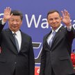 Wizyta prezydenta Chin w Polsce w 2016 roku. Prezydent Andrzej Duda i Xi Jinping, podczas powitania 