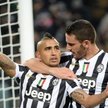 Arturo Vidal, bohater Juventusu świętuje pierwszego gola