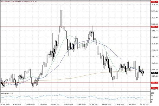 Notowania złota – dane dzienne