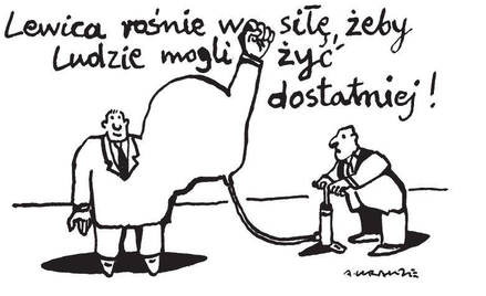 Komentarz rysunkowy. Lewica rośnie w siłę