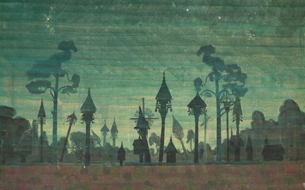 M.K. Čiurlionis, Litewski cmentarz, 1909