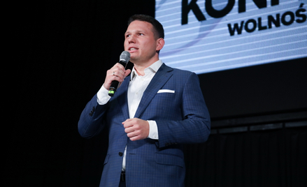 Sławomir Mentzen w wieczór wyborczy