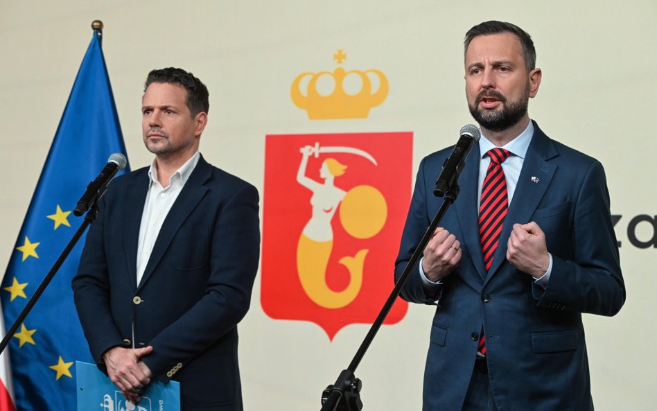 Wicepremier, minister obrony narodowej Władysław Kosiniak-Kamysz i prezydent m.st. Warszawy Rafał Tr